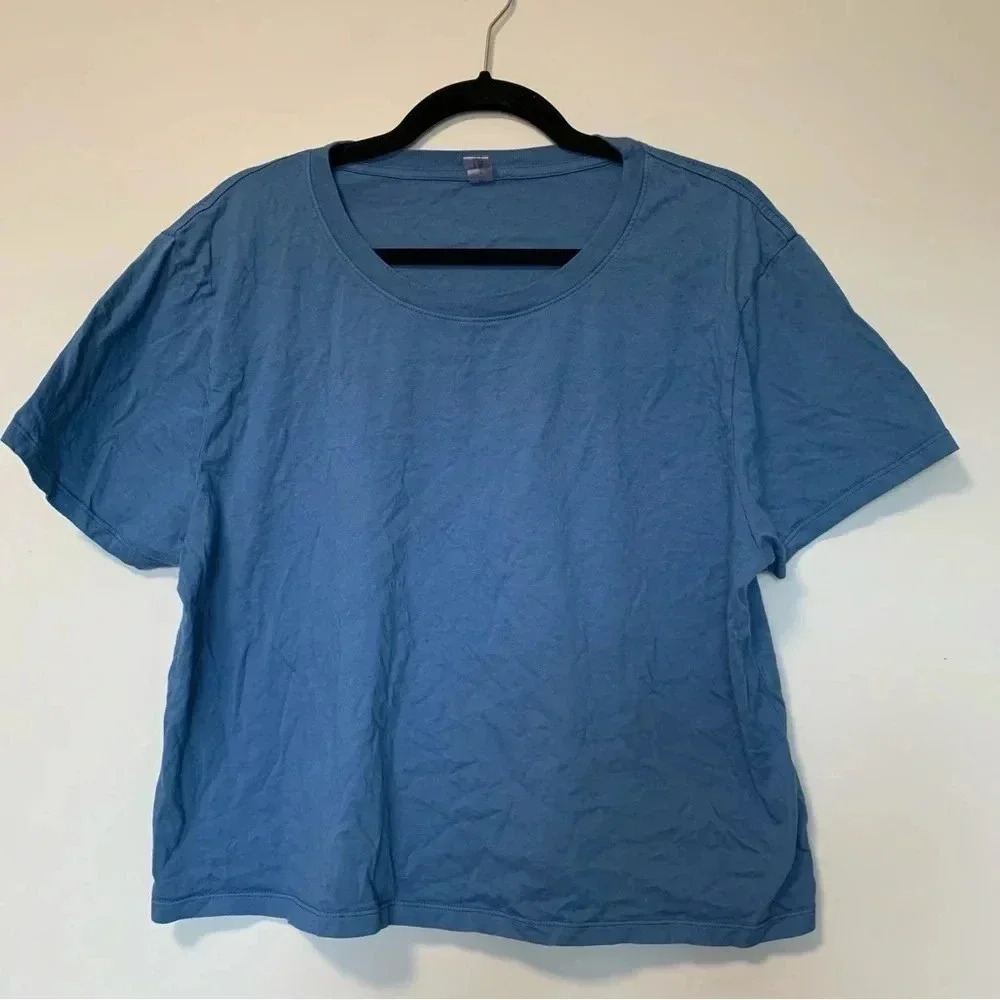Outdoor  Voices cotton blue tee
